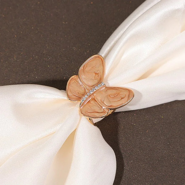 Clip de Anillo™-para Bufanda Floral con Perlas Elegantes