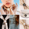 Clip de Anillo™-para Bufanda Floral con Perlas Elegantes